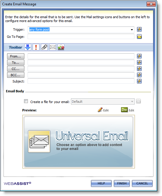 Universal Email Quick Insert